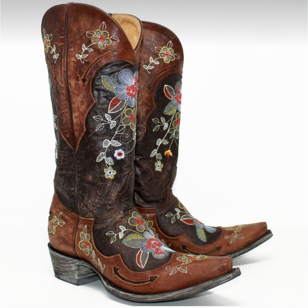 Old Gringo Bonnie Floral Motif Boots, Size 8 - Picture 11 of 11